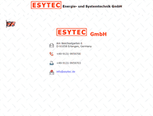 Tablet Screenshot of esytec.de